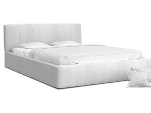 Miniaturka 3 - Łóżko podwójne białe YUNA