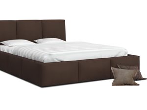 Miniaturka 14 - Łóżko tapicerowane brąz 140x200 TORRES