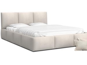 Miniaturka 7 - Łóżko tapicerowane kremowy 140x200 TORRES