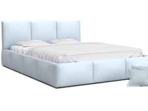 Miniaturka 8 - Łóżko tapicerowane błękit 140x200 TORRES