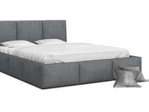 Miniaturka 13 - Łóżko tapicerowane ciemny szary 140x200 TORRES