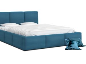 Miniaturka 2 - Łóżko tapicerowane turkus 140x200 TORRES