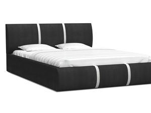 Miniaturka 3 - Łóżko do sypialni czarno-biały EMILY