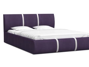 Miniaturka 2 - Łóżko do sypialni fioletowo-biały EMILY