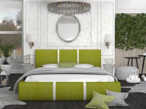 Miniaturka 21 - Łóżko do sypialni oliwkowo-białe aranżacja EMILY