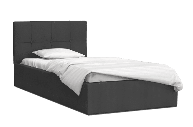 Pojedyncze łóżko grafit 120x200 RUBY