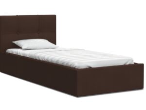 Miniaturka 5 - Łóżko jednoosobowe brąz 90x200 RUBY
