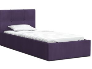 Miniaturka 6 - Łóżko jednoosobowe fiolet 90x200 RUBY