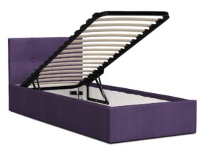 Miniaturka 8 - Łóżko jednoosobowe fiolet podniesiony stelaż 90x200 RUBY
