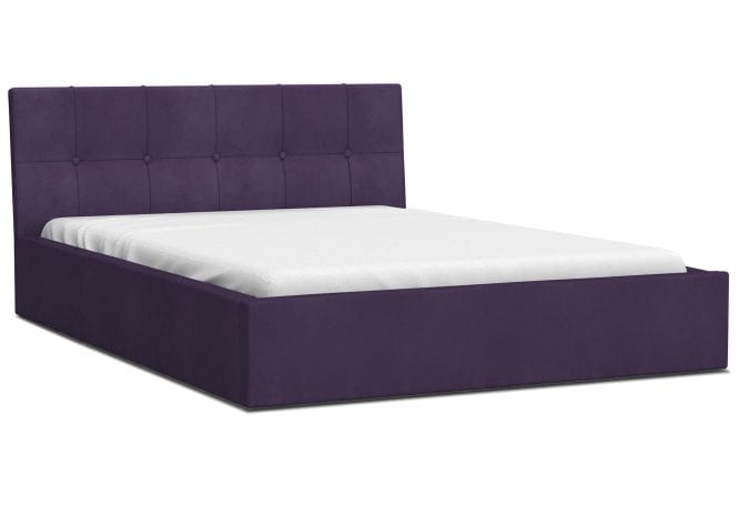 Dwuosobowe łóżko fiolet 140x200 RUBY
