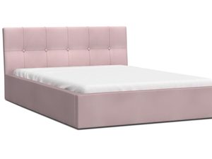 Miniaturka 21 - Dwuosobowe łóżko pastelowy róż 140x200 RUBY
