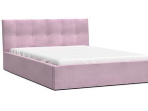 Miniaturka 22 - Dwuosobowe łóżko różowe 140x200 RUBY