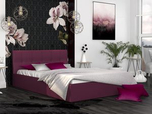 Miniaturka 22 - Dwuosobowe łóżko wiśniowe aranżacja 140x200 RUBY