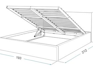 Miniaturka 6 - Dwuosobowe łóżko wymiary 180x200 RUBY