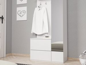 Miniaturka 3 - Elegancka garderoba biała aranżacja Green