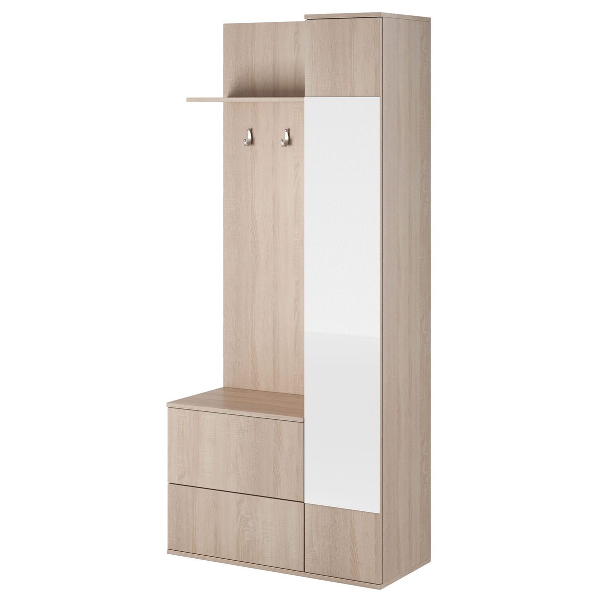 Elegancka garderoba dąb sonoma białe tło Green Elegancka garderoba dąb sonoma białe tło Green