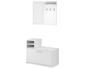 Miniaturka 1 - Mała garderoba biała białe tło MODEX