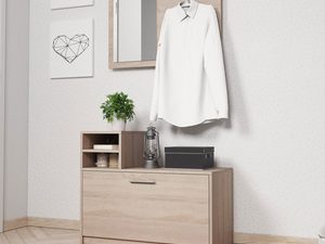 Miniaturka 4 - Mała garderoba dąb sonoma aranżacja MODEX