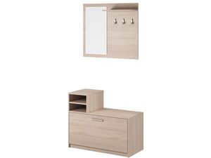 Miniaturka 2 - Mała garderoba dąb sonoma białe tło MODEX