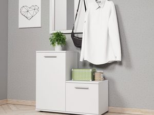 Miniaturka 3 - Niewielka garderoba biała aranżacja PARIS