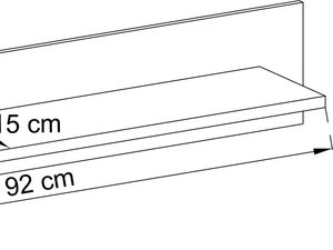 Miniaturka 4 - Atrakcyjna półka ścienna Nordi