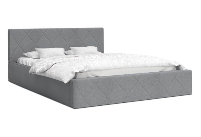 Tapicerowane łóżko z pojemnikiem 90x200 CARO