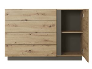 Miniaturka 4 - Komoda z trzema szufladami i otwartą przestrzenią – styl nowoczesny