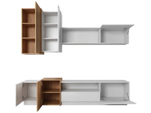 Miniaturka 5 - Meblościanka do salonu otwarta 3D