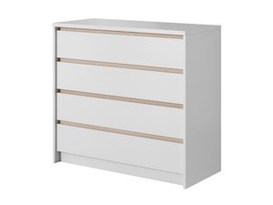 Miniaturka 3 - Biała komoda z dębową podstawą