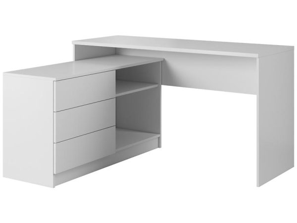 Funkcjonalne biurko białe CALVIN