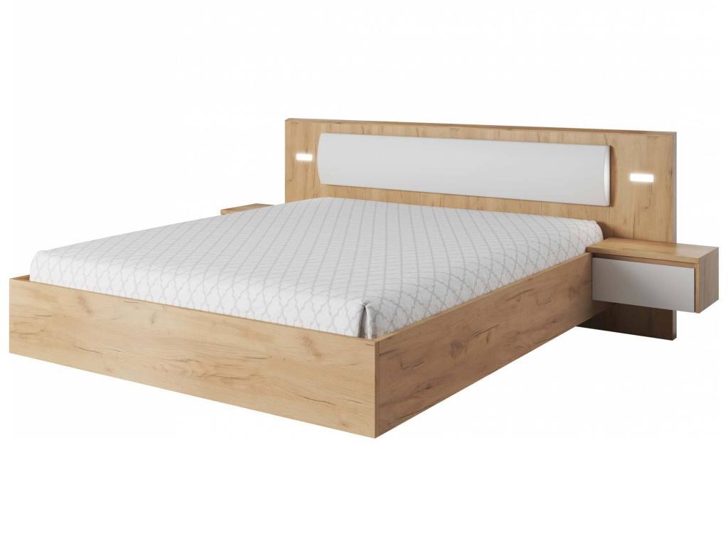 Łóżko ze stolikami nocnymi OLSEN