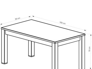 Miniaturka 6 - Wymiary drewnianego stołu