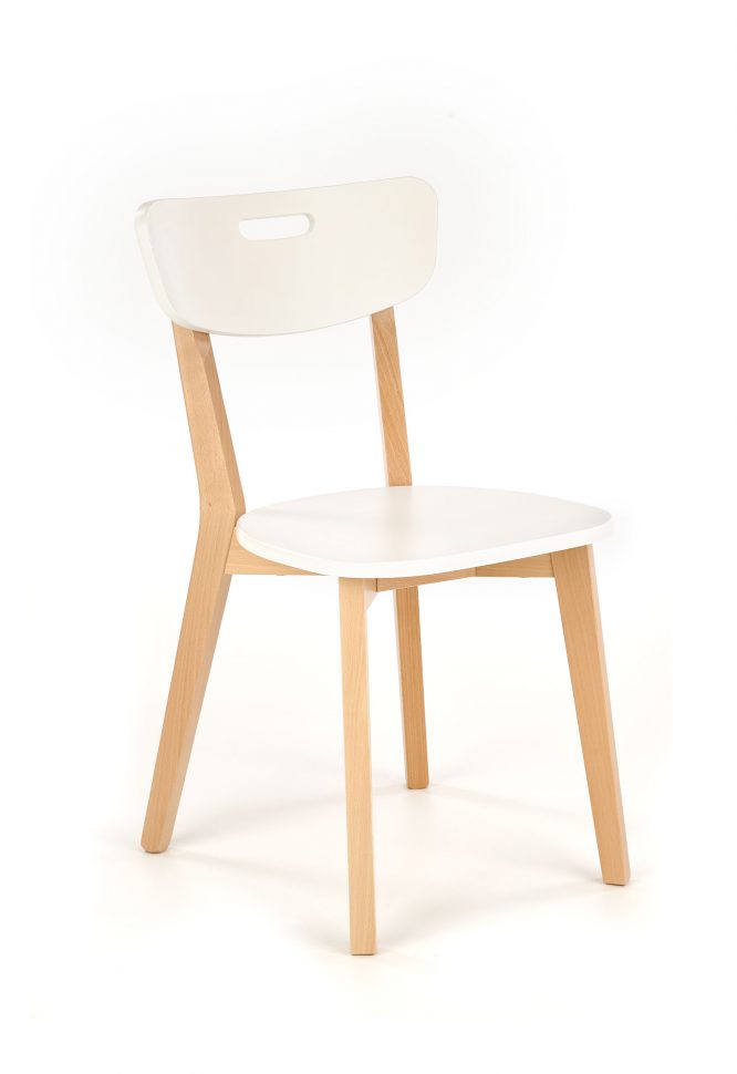 Krzesło do jadalni białe SCANDI