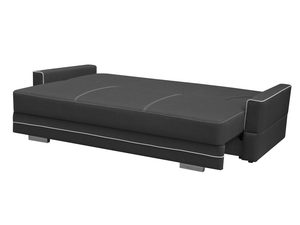 Miniaturka 1 - Sofa Rozkładana 2 Osobowa czarno-biała rozłożona DOLORES B