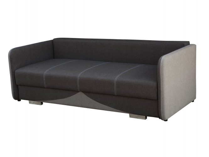 Sofa do salonu jasny szary+ ciemny szary bez poduszek BLANCO