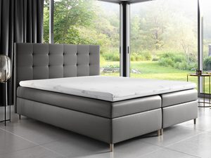 Miniaturka 5 - Łóżko z Zagłówkiem Pikowanym szare aranżacja ENDO