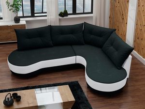 Miniaturka 5 - Półokrągły narożnik czarno-biały aranżacja MELANIE