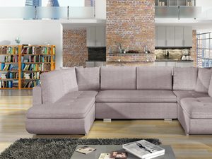 Miniaturka 7 - Duży Narożnik w Kształcie U beżowy aranżacja STEPHEN U