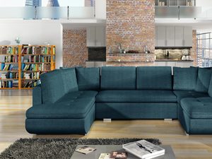 Miniaturka 8 - Duży Narożnik w Kształcie U niebieski aranżacja STEPHEN U