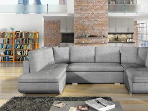 Miniaturka 13 - Duży Narożnik w Kształcie U szary aranżacja STEPHEN U