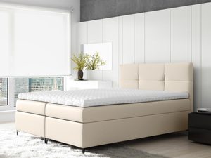 Miniaturka 2 - Łóżko do Spania Na Nóżkach kremowe aranżacja VISION