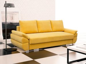 Miniaturka 9 - Sofa w Stylu Angielskim żółta aranżacja VINCENT