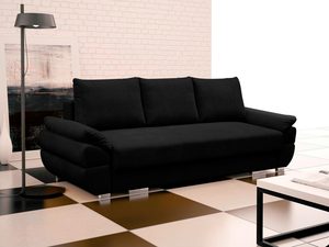 Miniaturka 12 - Sofa w Stylu Angielskim czarna aranżacja VINCENT