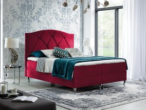 Miniaturka 6 - Łóżko luksusowe kontynentalne czerwone aranżacja ANTONIO