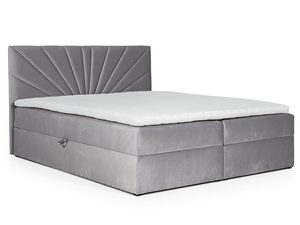 Miniaturka 1 - Łóżko Tapicerowane Szare PRINCE 4