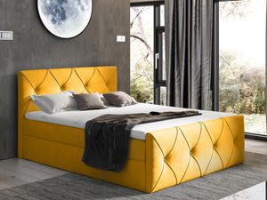Miniaturka 2 - Kontynentalne Łóżko żółte aranżacja CASEY LUX