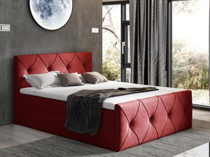 Miniaturka 1 - Kontynentalne Łóżko czerwone aranżacja CASEY LUX