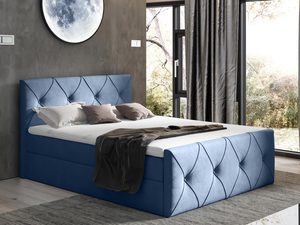 Miniaturka 4 - Kontynentalne Łóżko grafit aranżacja CASEY LUX