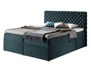 Miniaturka 6 - Łóżko Kontynentalne turkusowa białe tło SAMUEL