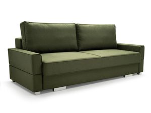Miniaturka 14 - Sofa Rozkładana Dwuosobowa butelkowa zieleń białe tło FABIANO